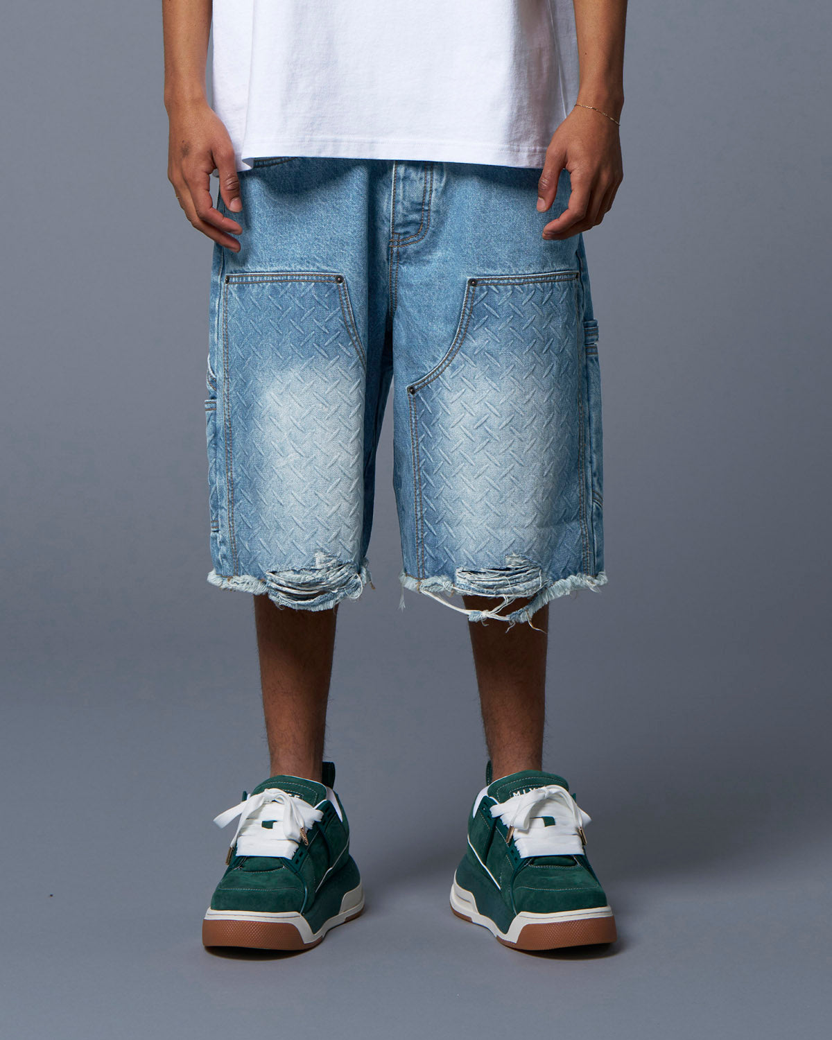 DOUBLE KNEE HOLSTER SHORTS - INDIGO