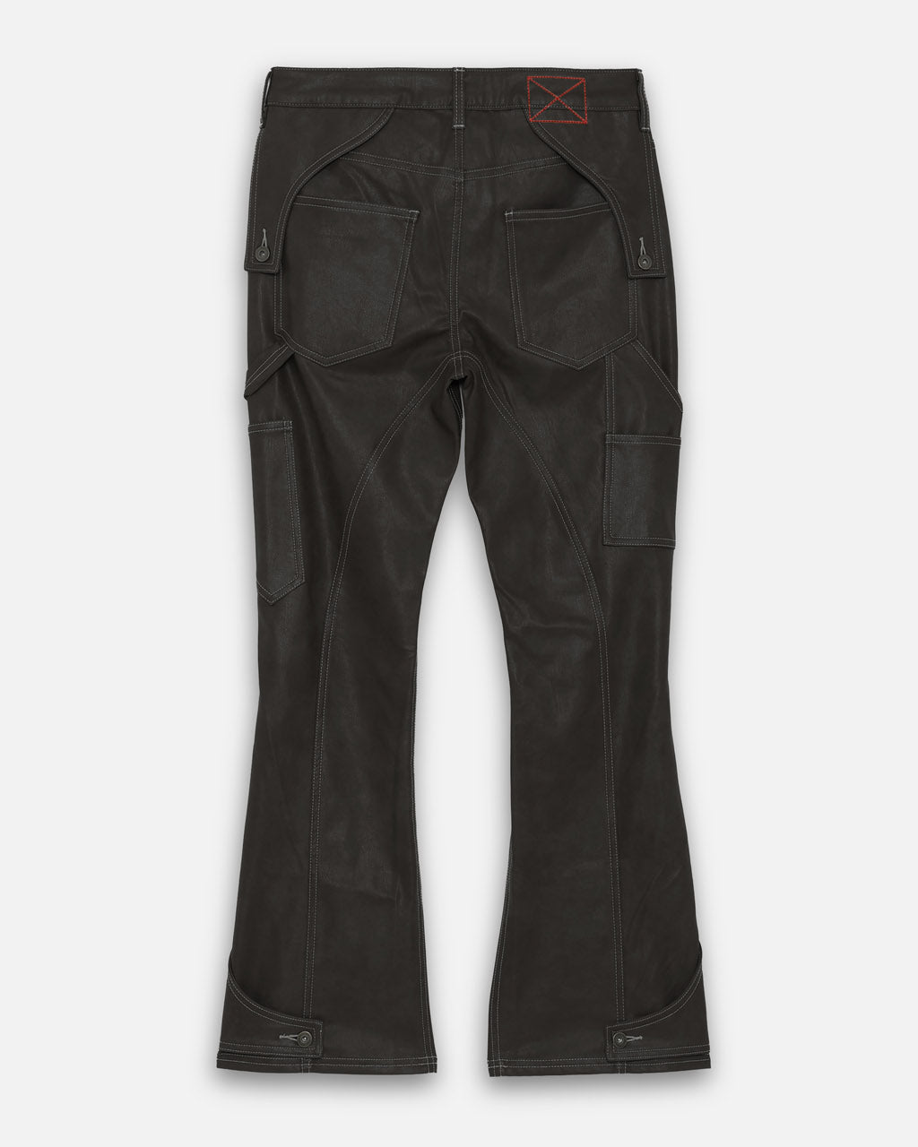 FAUX LEATHER HOLSTER PANTS - BLACK