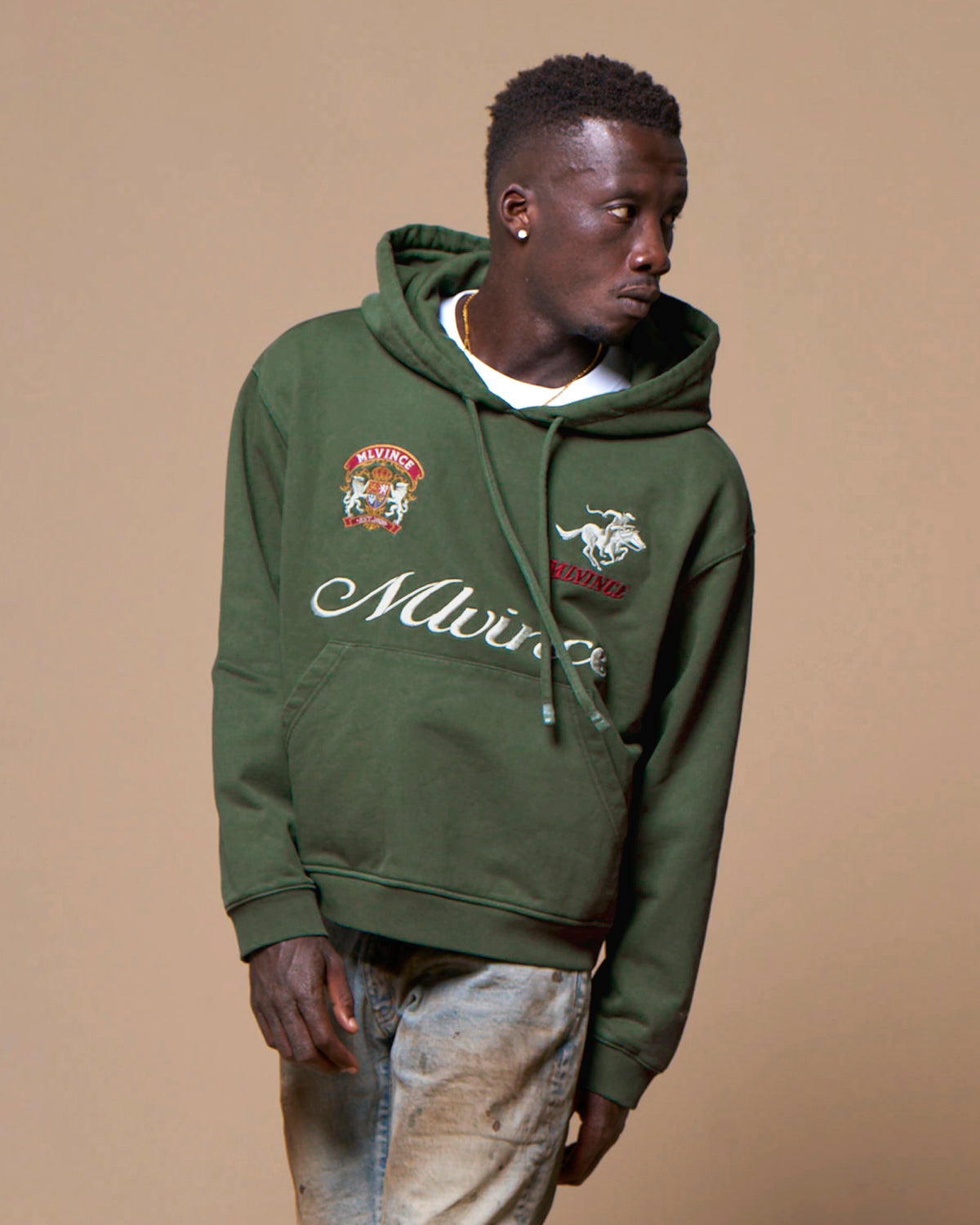 SCRIPT LOGO HOODY - GREEN