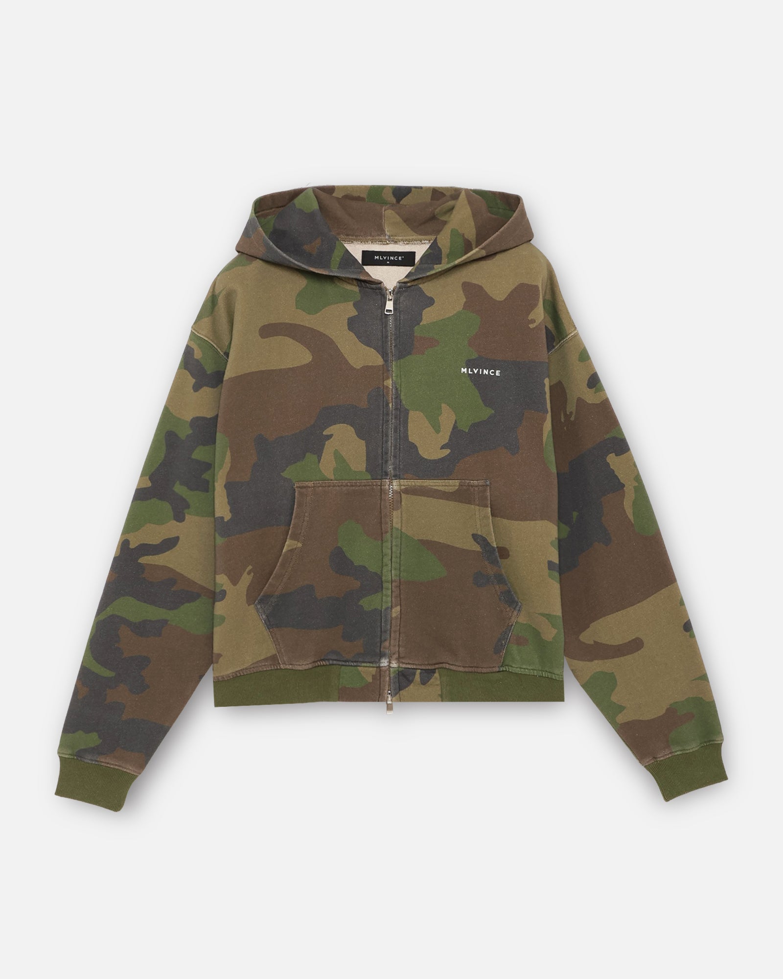 CLASSIC LOGO ZIP UP HOODY - WOODLAND