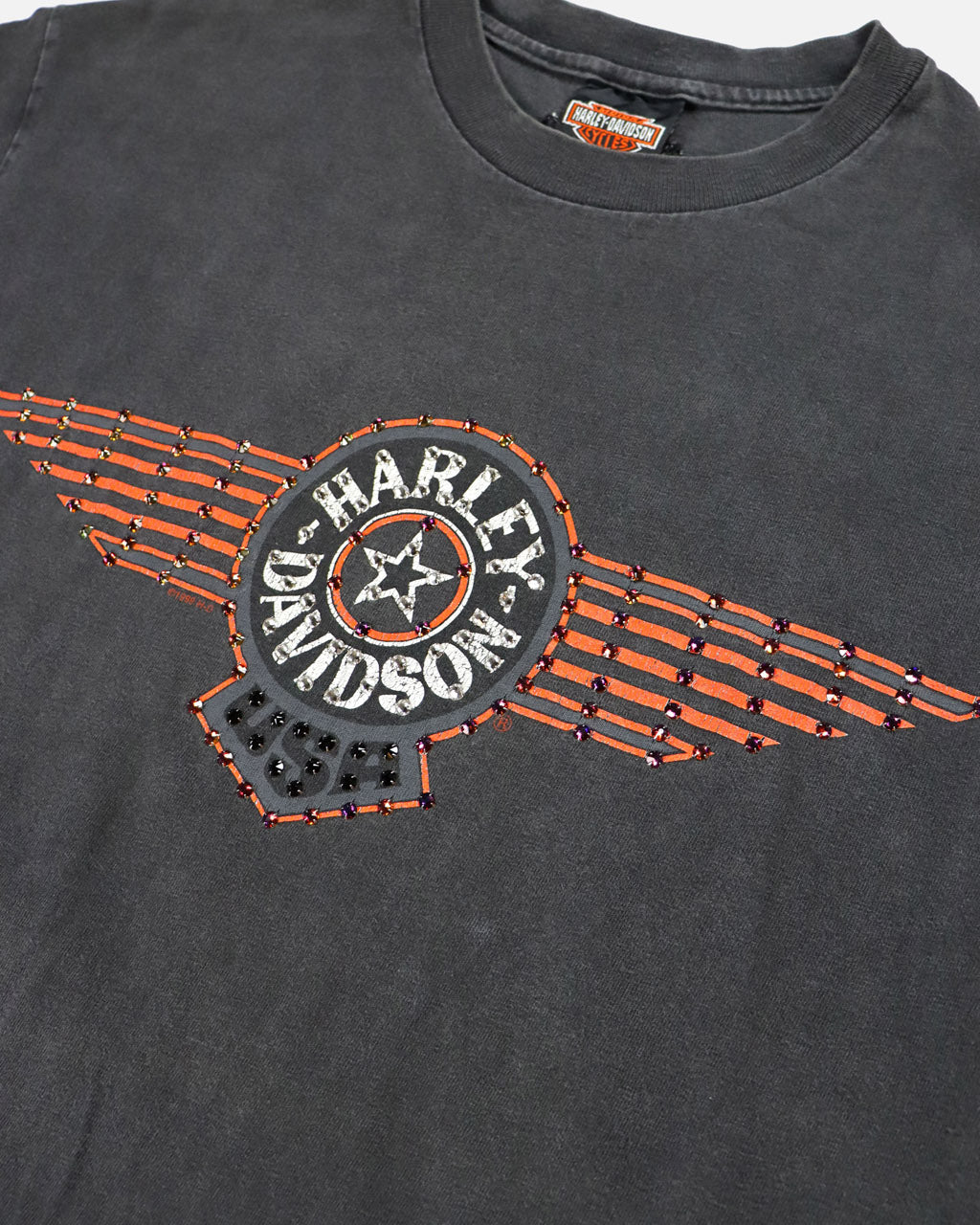 HARLEY EMBLEM USA SS TEE - 相当サイズ:S